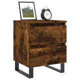 ZNTS Bedside Cabinets 2 pcs Smoked Oak 40x35x50 cm Engineered Wood 826903