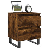 Bedside Cabinets 2 pcs Smoked Oak 40x35x50 cm Engineered Wood 826903