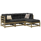 4 Piece Garden Sofa Set Impregnated Wood Pine 3299380