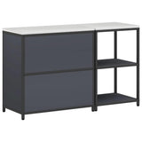 Kitchen Storage Set HATTEM 2 pcs Anthracite Cold-rolled Steel 3392682