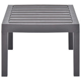 Garden Table Mocha 78x55x38 cm Plastic 48816