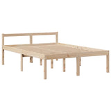 Bookcase Bed without Mattress 140x190 cm Solid Wood Pine 3322047