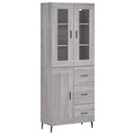 Highboard Grey Sonoma 69.5x34x180 cm Engineered Wood 3198679