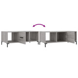 Coffee Table Grey Sonoma 102x50x40 cm Engineered Wood 829306