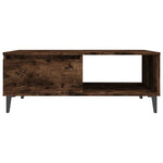 Coffee Table Smoked Oak 90x60x35 cm Engineered Wood 813173