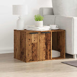 Cat Litter Box Enclosure Old Wood 60x40x40 cm Engineered Wood 857731