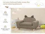 Kids Sofa Toddler Chair Children Armchair for Preschool Bedroom Playroom with Ear Modeling Wood T3398P347653