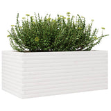Garden Planter White 110x60x46 cm Solid Wood Pine 3282460