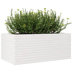 Garden Planter White 110x60x46 cm Solid Wood Pine 3282460