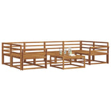 Outdoor Sofa Set 7 pcs Natural Solid Acacia Wood 3367262