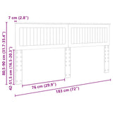 Headboard Old Wood Engineered wood 888394
