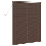 Venetian Blind Dark Brown with Pattern 150 x 120 cm 25 mm PVC 42003792