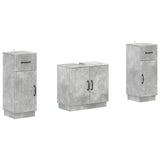 2 Piece Bathroom Cabinet Set HOORN Concrete Grey 3418038