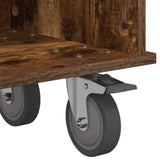 TV Stand Smoked Oak 100 x 35 x 35 cm Engineered Wood 891036