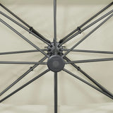 Cantilever Garden Parasol with Double Top Sand 400x300 cm 312369