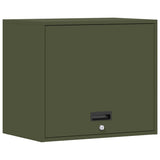 Wall Cabinet for Garage with Gas-lift Door Olive green 883271