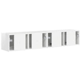 TV Wall Cabinet 2 pcs Gloss White 78.5 x 31 x 29.5 cm 892218