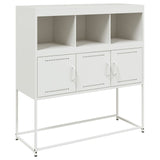 ZNTS Sideboard White 100.5x39x107 cm Steel 846595