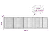 Gabion with 3.5 mm Wire and 5x10 cm Mesh 450x100x150 cm 3462939