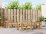 Outdoor Sofa Set 7 pcs White Solid Acacia Wood 3387773