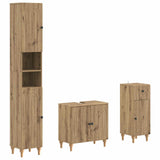 3 Piece Bathroom Cabinet Set ALKMAAR Engineered Wood 3417836