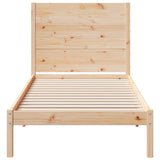 Extra Long Bed Frame without Mattress 100x220 cm Solid Wood 3309283