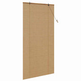 Roller Blind Brown 120 x 220 cm Bamboo 42006857