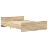 Bed Frame without Mattress Sonoma Oak 120x200 cm 3203742