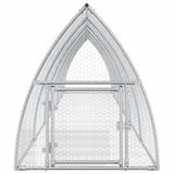 Rabbit Hutch Silver 105x600x120 cm Galvanised Steel 3281529
