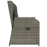 Garden Bench Grey Poly Rattan 3394460
