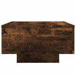 ZNTS Coffee Table with LED Lights Smoked Oak 55x55x31 cm 836578