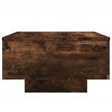 Coffee Table with LED Lights Smoked Oak 55x55x31 cm 836578