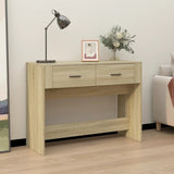 Console Table Sonoma Oak 100x39x75 cm Engineered Wood 816779