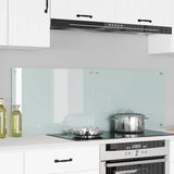 Kitchen Backsplash 2 pcs White 70 x 50 cm Tempered Glass 3415519