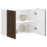 Kitchen Wall Cabinet Kalmar Brown Oak Engineered Wood 853594