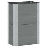 Garden Raised Bed Grey 50 x 30 x 72 cm 42039017