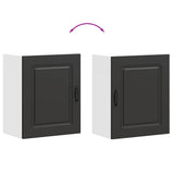 Kitchen Wall Cabinet Kalmar Black Engineered Wood 853559