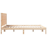 Extra Long Bed Frame without Mattress 140x210 cm Solid Wood 3309299