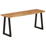 Bench with Live Edge 105 cm Solid Wood Acacia 372754