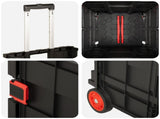 Cart Manual Black and Red 35 x 39 x 92 cm PP and Elastomer 42033393