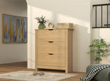 Slim Shoe Cabinet, Narrow Shoe Cupboard with 3 Drawers, Adjustable Shelves for 18 Pairs of Shoes, T3398P344843