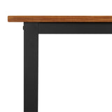 Garden Table Acacia Wood Brown, Powder-Coated Black 319511