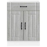 Kitchen Base Cabinet Lucca Grey Sonoma Engineered Wood 853733