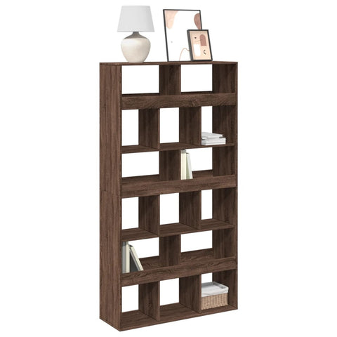 Bookcase Brown Oak 100x33x187.5 cm Engineered Wood 3309381