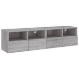 TV Wall Cabinets 2 pcs Grey Sonoma 60x30x30 cm Engineered Wood 836865