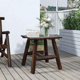 Side Table 49x49x50 cm Solid Wood Spruce 363352