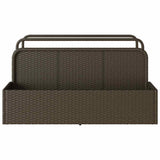 Poolside Float Storage Brown 110x100x57 cm Poly Rattan 4104089
