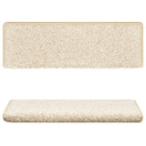 Stair Mats 15 pcs 65x21x4 cm White Rectangular Edge 134581