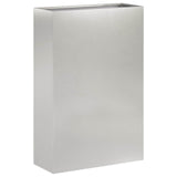 Garden Planter 2 pcs Silver 50 x 20 x 75 cm Stainless Steel 8005465