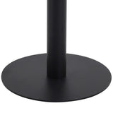 Bistro Table Light brown and black MDF 60x60 cm Simplistic 286430